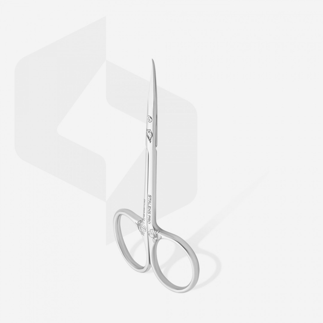 STALEKS PRO EXKLUSIVE SX-21/1 MAGNOLIA Profesionální manikúrní nůžky na kůžičku s háčkem