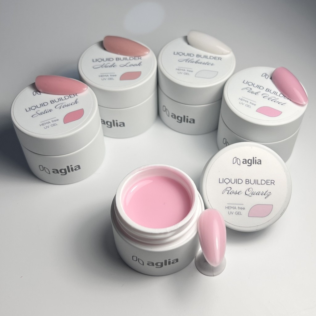 LIQUID BUILDER Rose Quartz - modelovací UV gel HEMA FREE