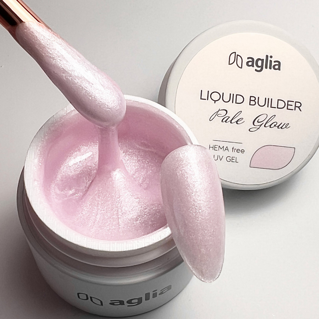 LIQUID BUILDER Pale Glow - modelovací UV gel HEMA FREE